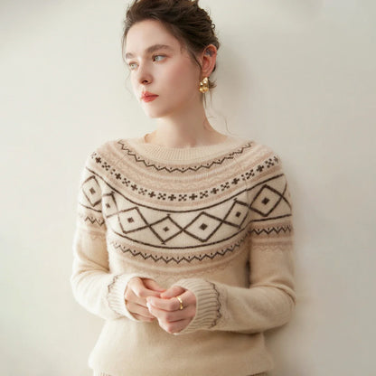 | Alpine Jacquard Cashmere Knit