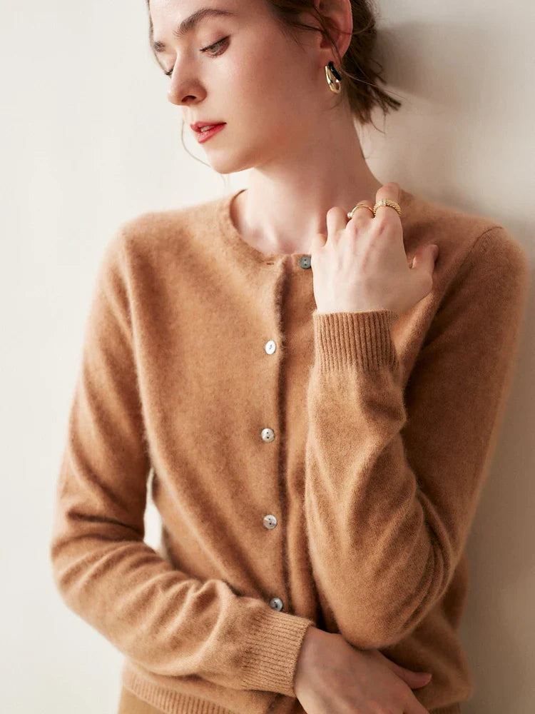 | Cashmere Crew Cardigan