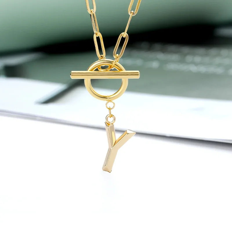 The Initial Toggle Necklace