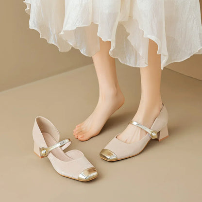 | Pearl-Tip Mary Janes