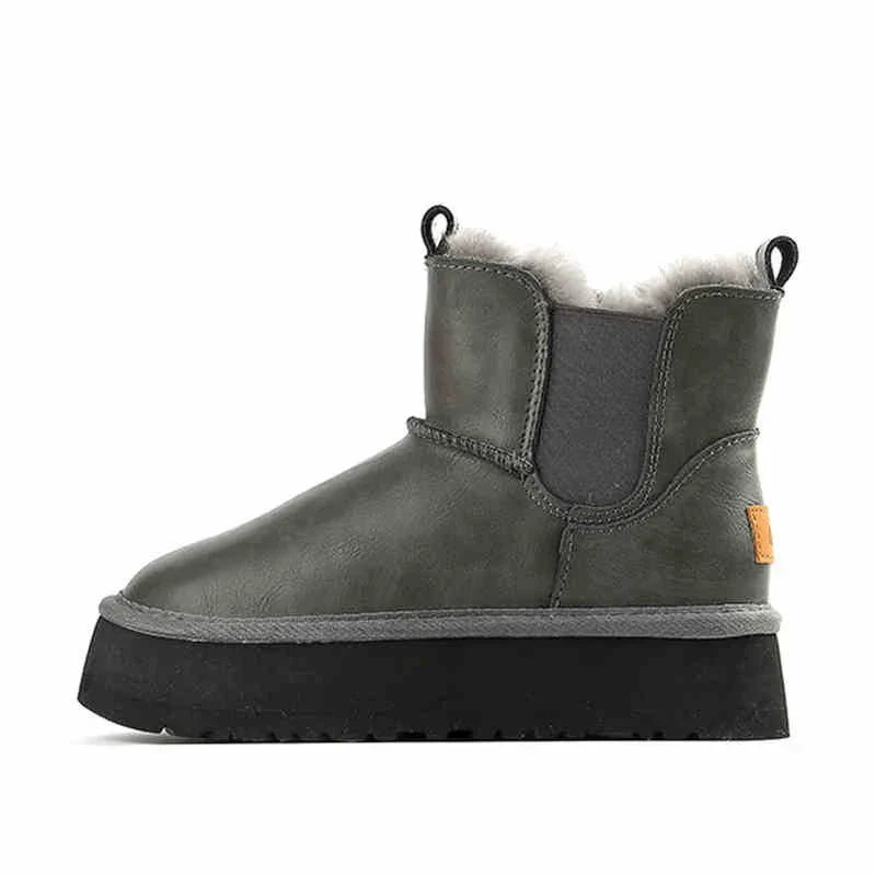 | Leather Fur Boots