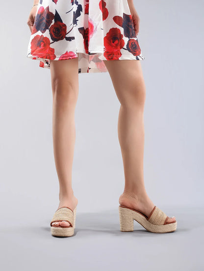 | Natural Woven Heels
