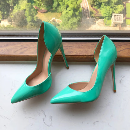 Mint Green Pointy Toe High Heel Shoes - 8cm, 10cm, 12cm