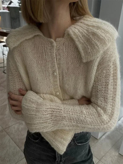 Pleated Flare Sleeve Cropped Coat