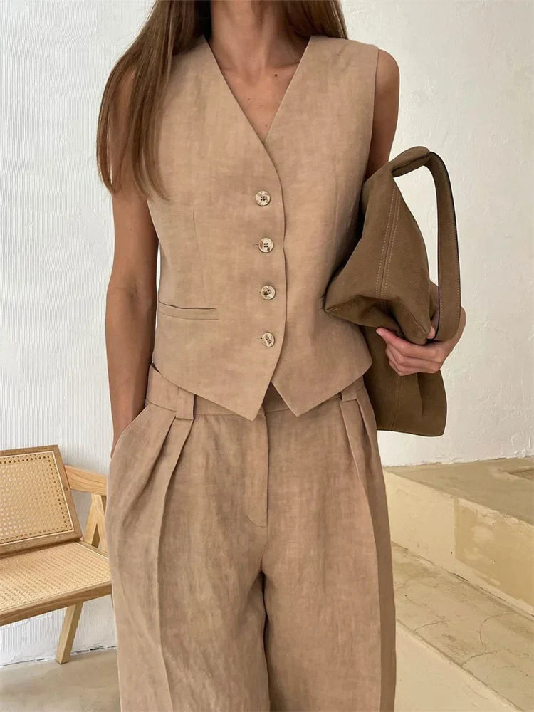 | Linen Trouser Set