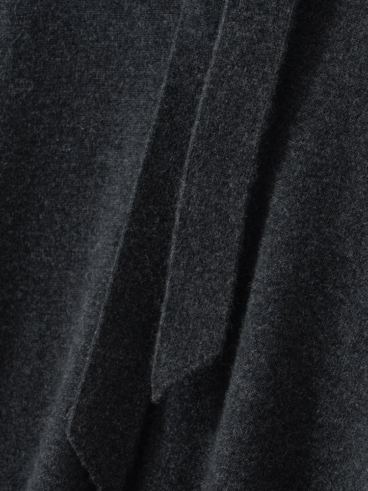 | Cashmere Pullover with Scarf Collar