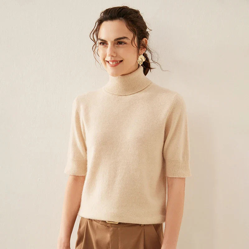 | Cashmere Turtleneck Tee