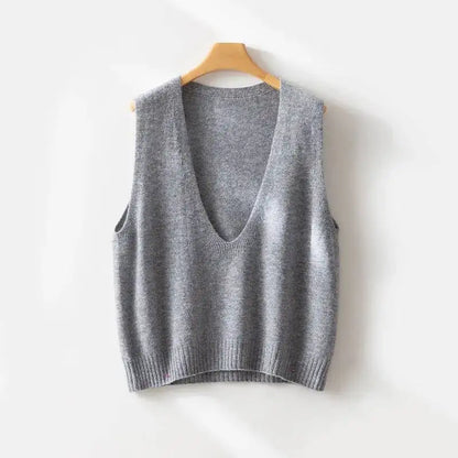 | Deep-V Wool Vest