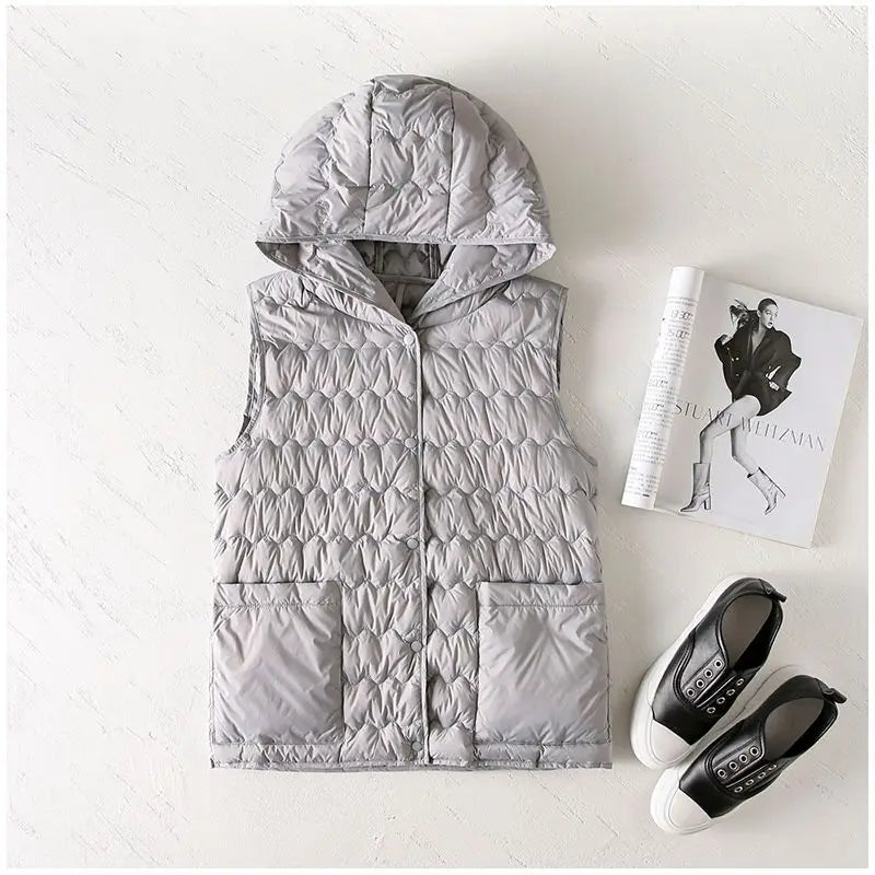 | Puffer Vest in Gold