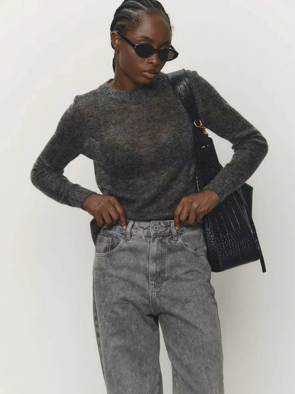 | Mohair Crewneck