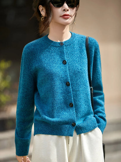 | Chunky-Knit Alpaca-Blend Cardigan