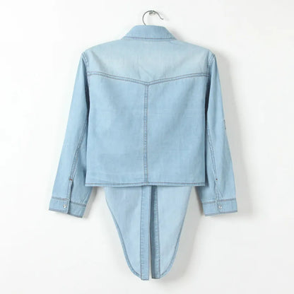 | Denim Crop Top