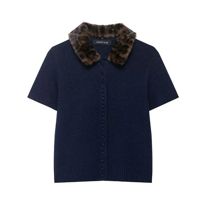 Aerin Navy Cardigan