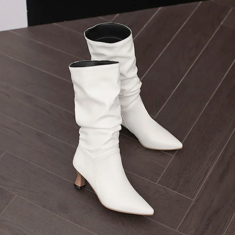 | Mid-Calf Heel Boots