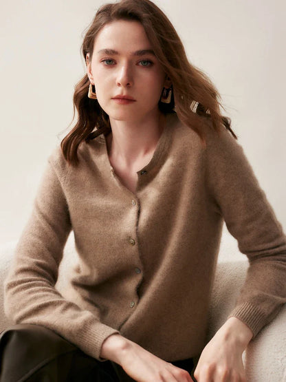 | Cashmere Crew Cardigan