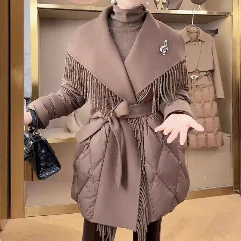 | Fringe Down Coat