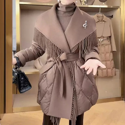 | Fringe Down Coat