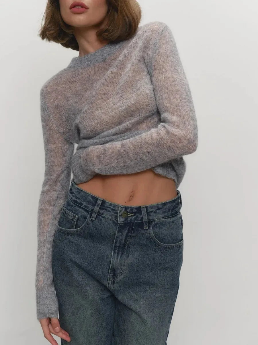 | Mohair Crewneck