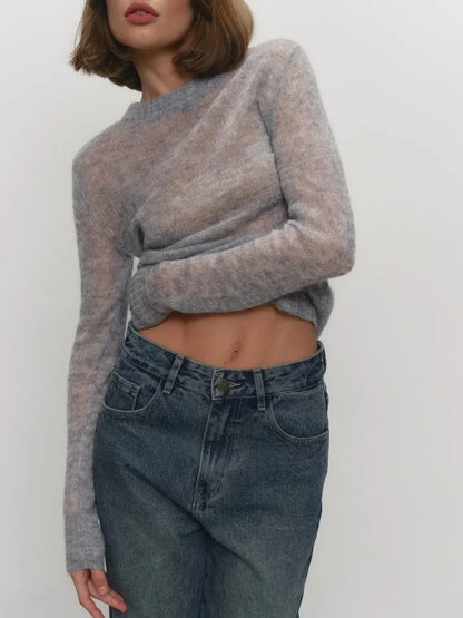 | Mohair Crewneck