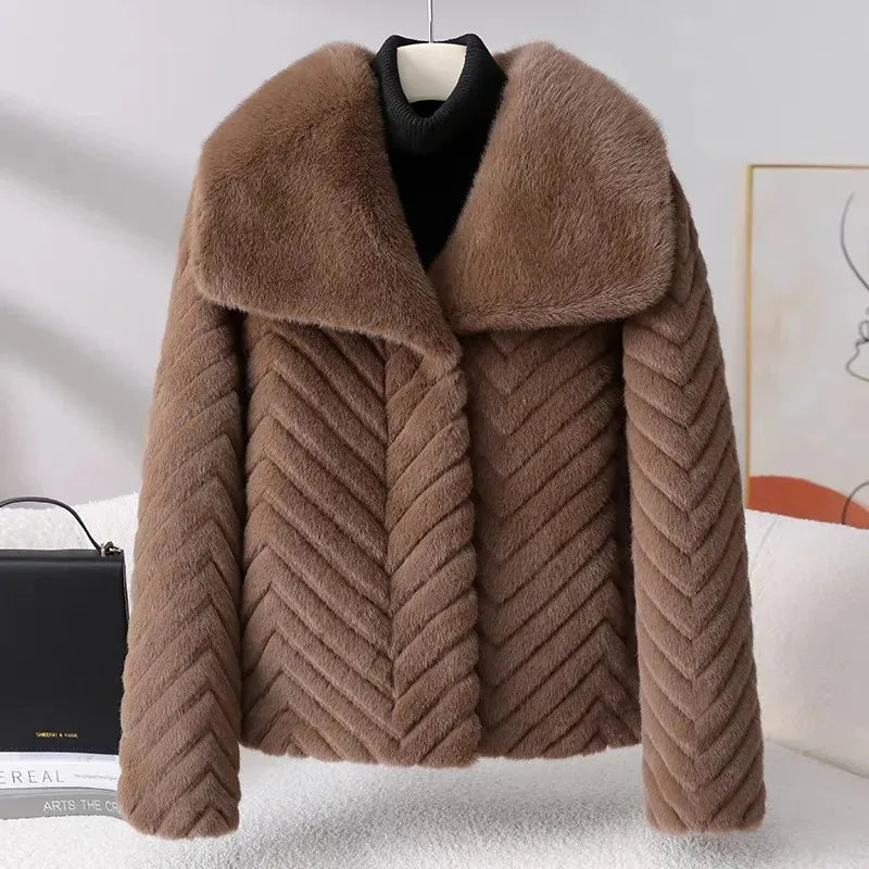 | Faux Mink Jacket