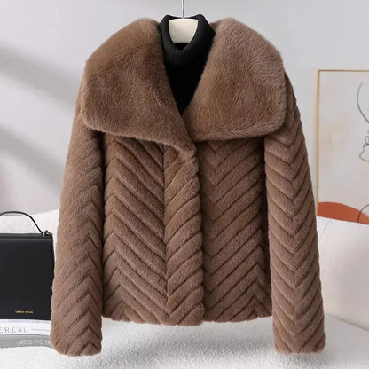 | Faux Mink Jacket