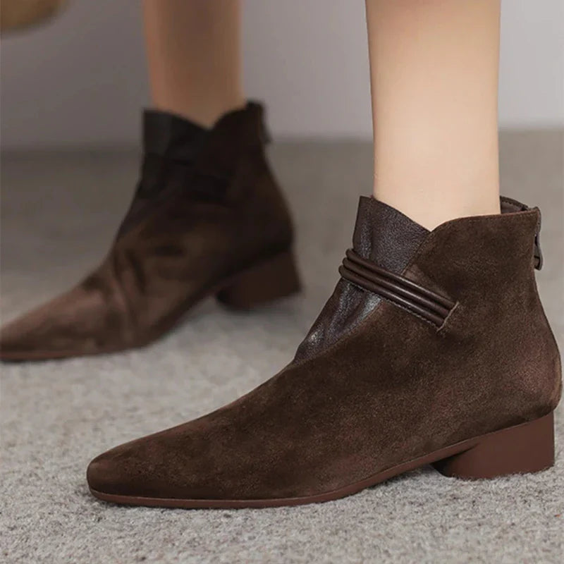 | Italian Crest Suede Boots