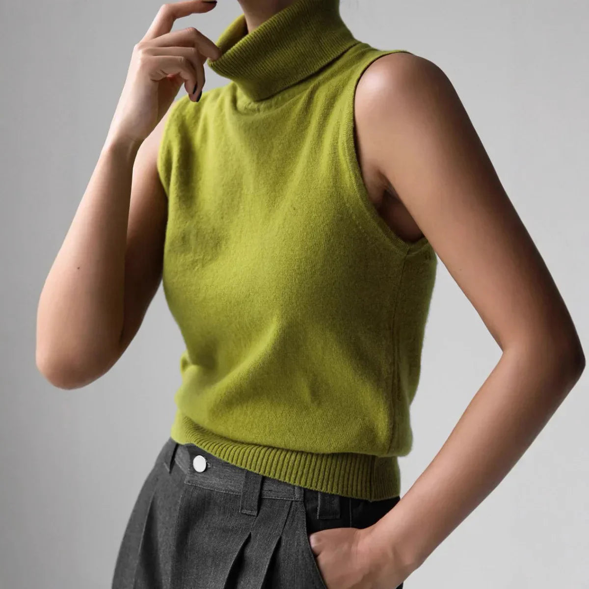 | High-Neck Vest