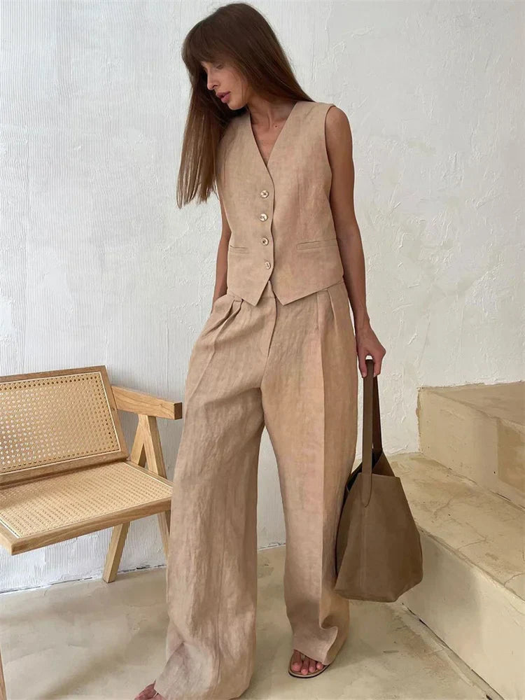 | Linen Trouser Set