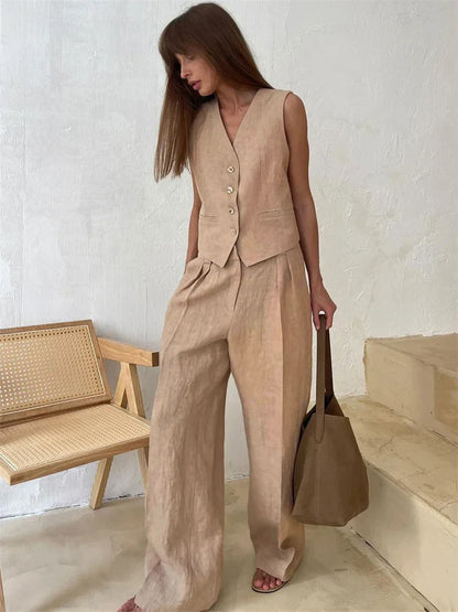 | Linen Trouser Set