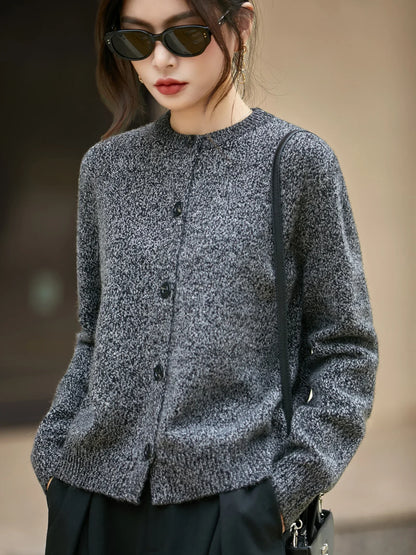 | Chunky-Knit Alpaca-Blend Cardigan