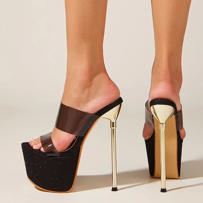 Bling Platform High Heels with Runway Style