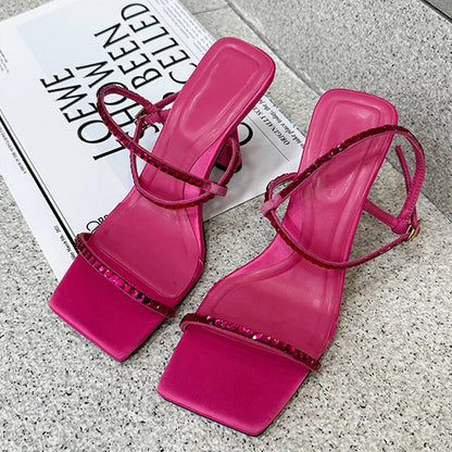 Rhinestone Gladiator Sandals for Women - Summer Fashion