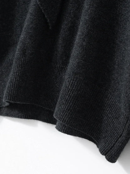 | Cashmere Pullover with Scarf Collar