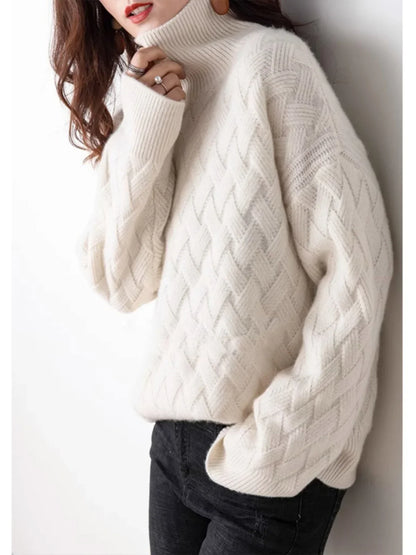 | Cable Turtleneck Sweater