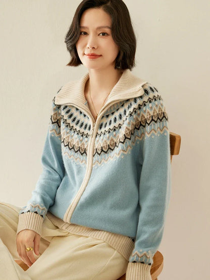 | Cashmere Zip-Up