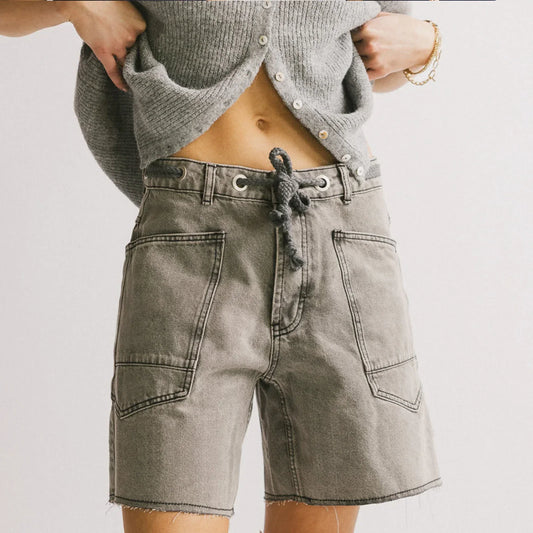 | Cotton Denim Shorts
