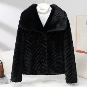 | Faux Mink Jacket