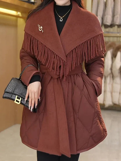 | Fringe Down Coat