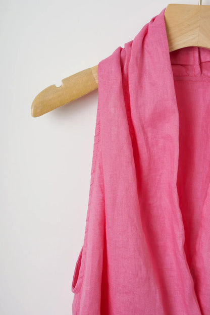 | Drape Linen Vest