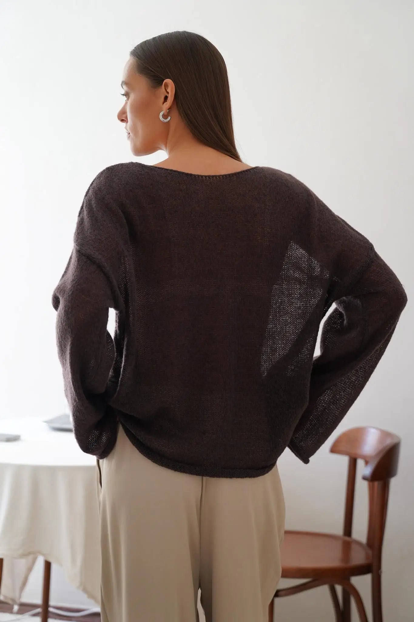 | Relaxed Crewneck Sweater