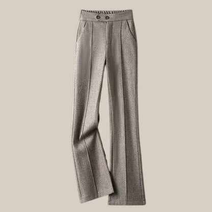 | Wool-Blend Flare Trousers