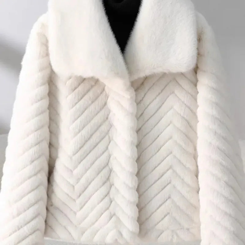 | Faux Mink Jacket