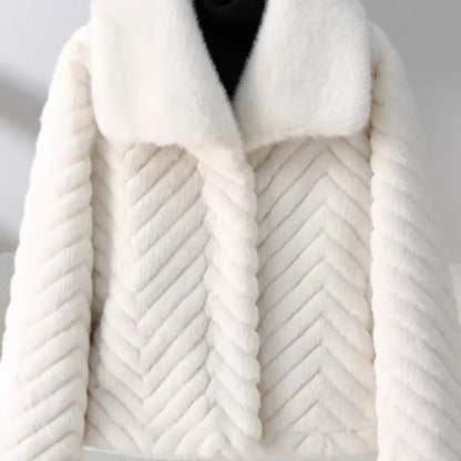 | Faux Mink Jacket