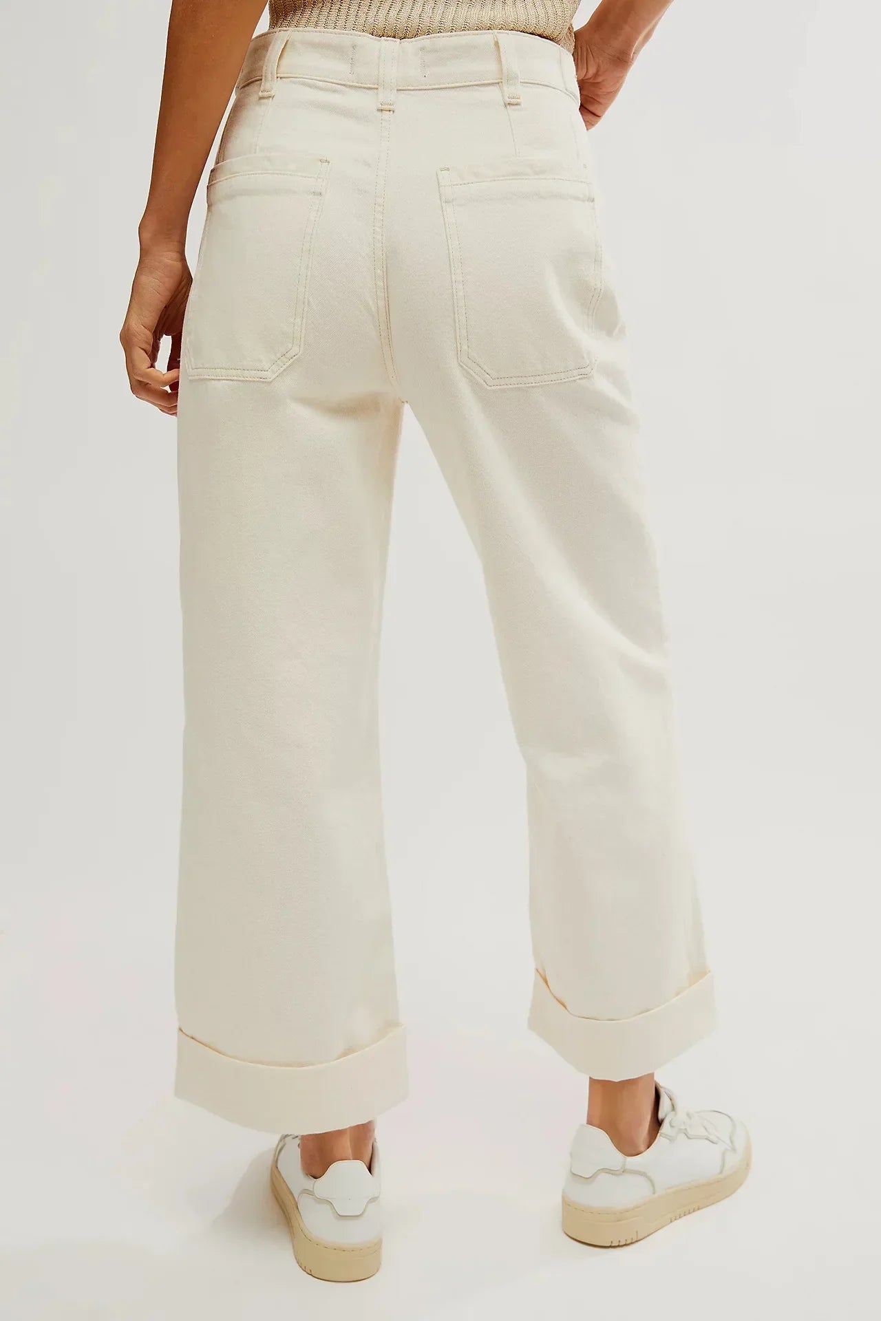 | High-Waist Wide-Leg Denim