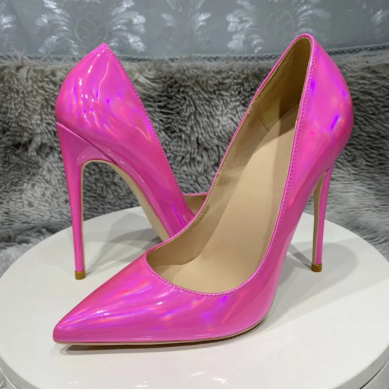 Olive Green Pointy Toe High Heel Stiletto Pumps for Women Celebrity Party Slip On