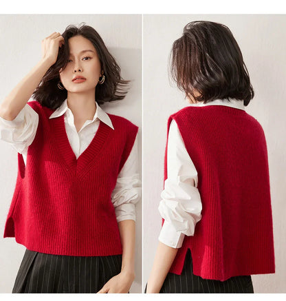 | Ribbed Cashmere Vest
