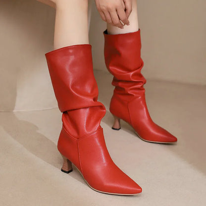 | Mid-Calf Heel Boots