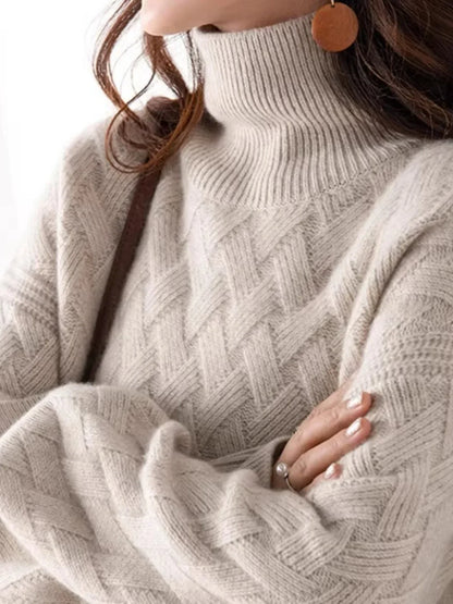 | Cable Turtleneck Sweater