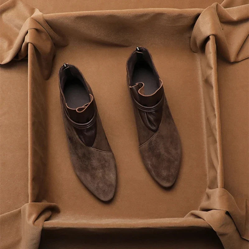| Italian Crest Suede Boots
