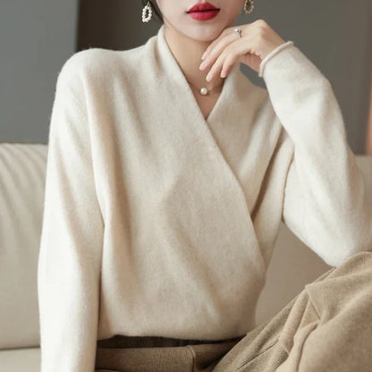 | V-Neck Knit Sweater